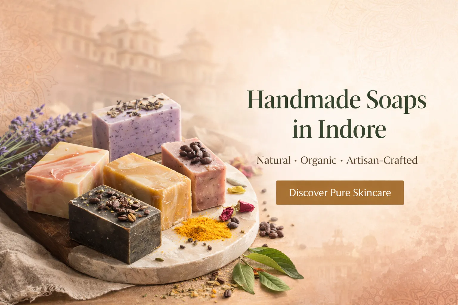 Handmade soaps with natural ingredients